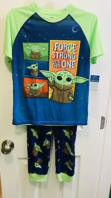 Buy Star Wars Medium 8 Boys Short Sleeve Pajamas Set, 2-Pieces Baby Yoda • 12.06£