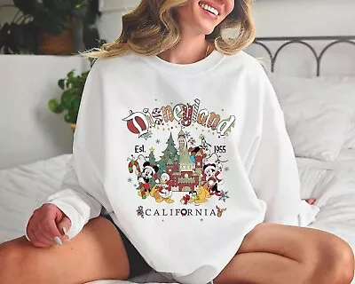 Buy Vintage Disneyland Christmas Sweatshirts, Mickey And Friends Christmas Sweaters • 30.23£