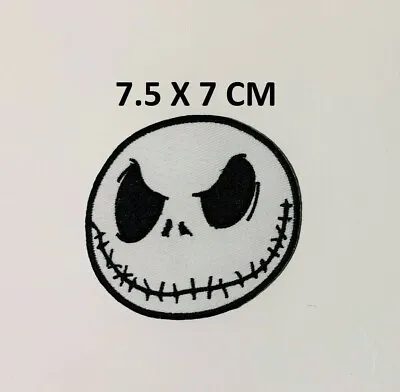 Buy Jack Skellington Nightmare Pumpkin Ghost Skull Iron Sew On Patch Badge N-235 • 3.45£