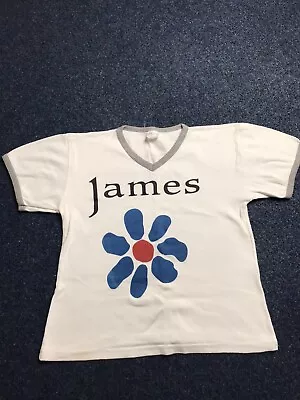 Buy Vintage James Band Baby Tee/ringer Shirt 1998 Tour Size Extra Small Cropped Fit • 20£