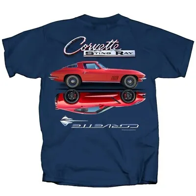 Buy GM Chevy Chevrolet Corvette Stingray Reflection Cars Automobiles T Shirt CVRMC-U • 37.54£
