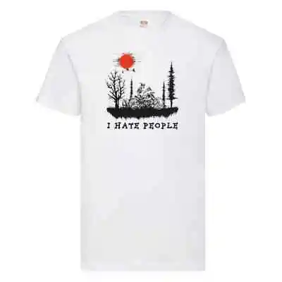 Buy I Hate People Funny Motorbike T Shirt Small-2XL • 10.79£