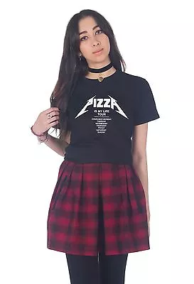 Buy Pizza Is My Life Tour T-shirt Top Tumblr Slogan Grunge Band Merch Rock Love • 11.99£