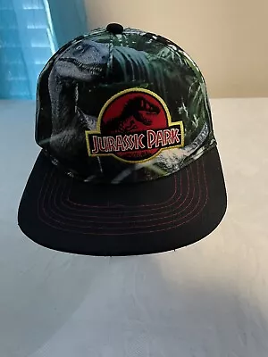Buy Jurassic Park Logo Dinosaur Camo Baseball Hat World Velociraptor Snapback  Child • 9.37£