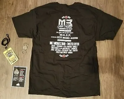 Buy M3 Rock Festival 2013 T-Shirt, Key Chain, VIP Laminant, Set List - Bret Michaels • 72.32£