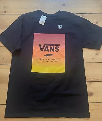 Buy Vans Mens T Shirt Size Skater “off The Wall” Logo Size Medium  • 10.50£