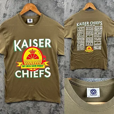 Buy Kaiser Chief Tour T Shirt Medium Off With Their Heads 2009 Dates Gig Concern Tee • 19.99£