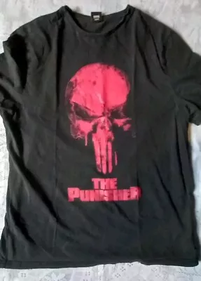 Buy Marvel Punisher Black T-Shirt, Size L • 4£