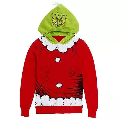Buy Dr. Seuss Grinch Costume Ugly Sweater Shirt Cosplay Hooded Hoodie Boy Girl XS-XL • 28.86£