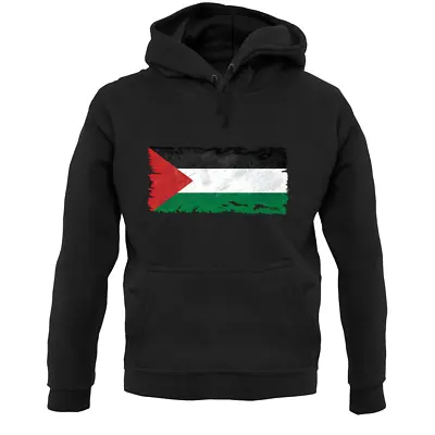 Buy Palestine Grunge Style Flag - Unisex Hoodie - Palestinian Ramallah Jerusalem • 24.95£