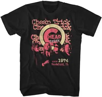 Buy Cheap Trick Since 1974 Rockford IL Men's T Shirt Rock Album Concert Music Merch • 42.23£