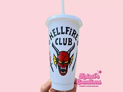 Buy Hellfire Club Stranger Things Cup | Reusable Tumbler Birthday Gift Fan Merch • 12.99£
