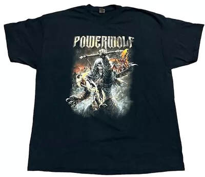Buy Powerwolf Call Of The Wild Black Double Sided Gildan T Shirt Size XXL 2XL • 20£