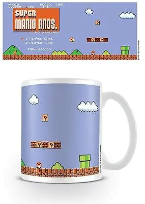 Buy Nintendo Super Mario Bros Retro Title Mug New Gift Boxed 100 % Official Merch • 8.95£