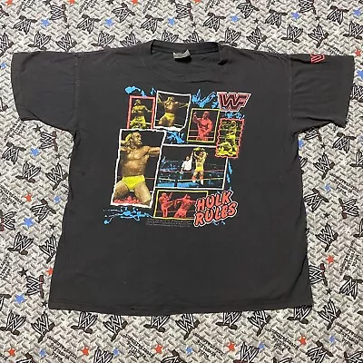 Buy Hulk Hogan Rules 1990 Titan Sports WWF T-Shirt Youth XL • 78.74£