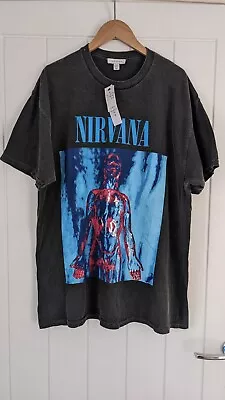 Buy Nirvana T-shirt Topshop Size M Oversized • 14.99£