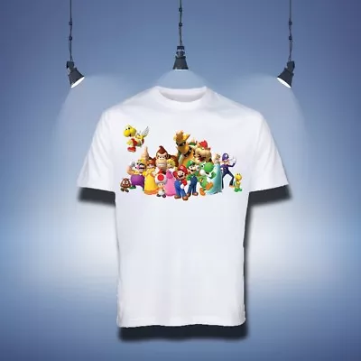 Buy Boys Super Mario Cartoon Kids T-shirt Luigi Yoshi • 11.99£