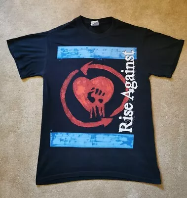 Buy Genuine Vintage Rise Against Band Logo T-Shirt - Size Small Black • 9.99£