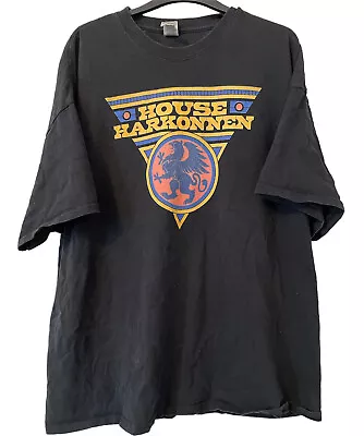 Buy HOUSE HARKONNEN Mens 2 XLarge T Shirt DUNE Movie Black LEGENDARY FILM Tee 2XL • 9.99£