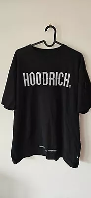 Buy Hoodrich T-Shirt Mens Size Medium Black Spellout Full Graphic Print On Back  • 14.99£