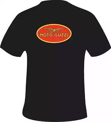 Buy Moto Guzzi Retro  Style Motorcycle Printed T Shirt In 6 Sizes • 15.49£