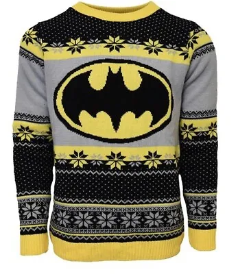Buy Small (UK) Batman Ugly Christmas Xmas Jumper / Sweater By Numskull - Gotham City • 33.99£