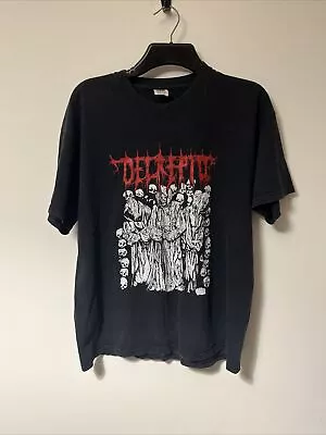 Buy Decrepid T-Shirt Mens Xl Black Short Sleeve Death Metal Band Tee Fruit Loom • 12.99£