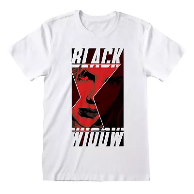 Buy Official Marvel Comics Black Widow Pop Art Style Poster Print White T-shirt • 12.99£