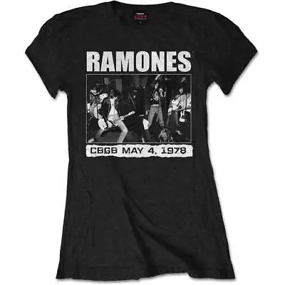 Buy Ladies The Ramones CBGBs 1978 Punk Rock Licensed Tee T-Shirt Womens • 15.99£