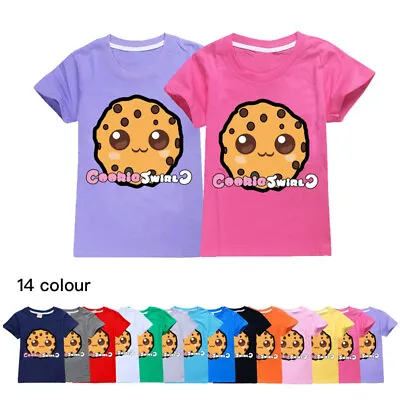 Buy New Cookie Swirl C Boys Girls Casual Short Sleeve 100% Cotton Kids T-Shirt Tops  • 9.76£