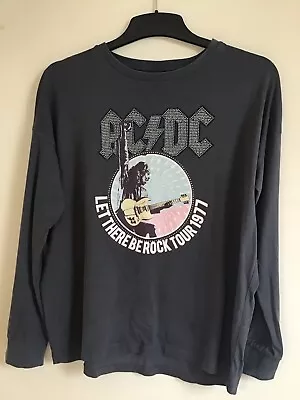 Buy AC/DC  Let There Be Rock Tour 1977 Tshirt  Size 8 By Next Oversized • 9.99£