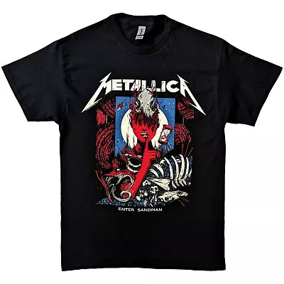 Buy Metallica Enter Sandman Poster Black T-Shirt NEW OFFICIAL • 16.39£