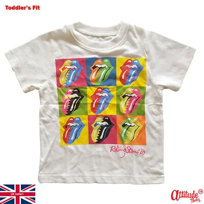 Buy Rolling Stone Kids T Shirt-Two Tone Design-Toddler Size Stones T Shirt-Official • 14£