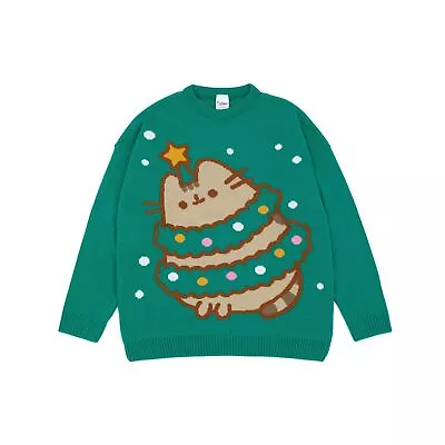 Buy Pusheen Womens/Ladies Knitted Christmas Sweatshirt NS7522 • 40.07£