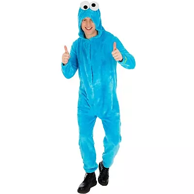 Buy Sesame Street Unisex Adult Cookie Monster Costume BN5088 • 35.59£