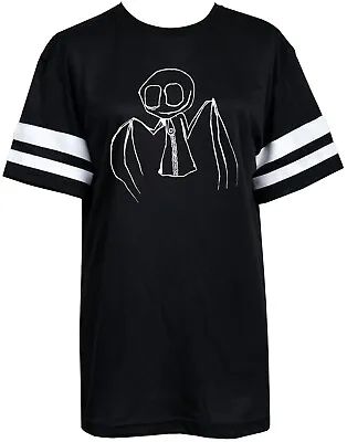 Buy Womens Gothic Mesh Net American Football T-Shirt Baggy Slouch Creepy Demon Emo • 24.99£