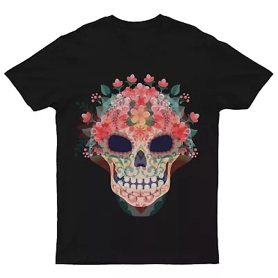 Buy Day Of The Dead Mexican T-Shirt Sugar Skull Dia De Los Muertos Gothic #V#DD248 • 11.99£