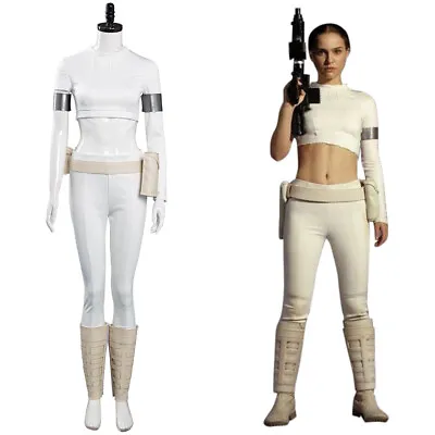 Buy Star Wars Padme Amidala Cosplay Costume Outfits Halloween Carnival Party Suit • 56.04£