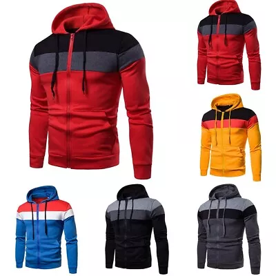 Buy Fashionable Men's Hooded Sweatshirt Long Sleeve Jacket Coat Sport Outwear • 21.96£
