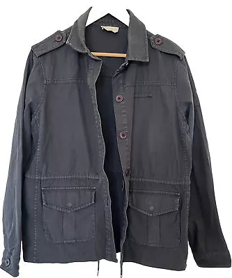Buy Hush Washed Black Grey Denim Jacket Size 12 • 20£