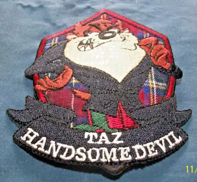 Buy Iron On Sew On Patch-Tasmanian Devil-taz-Looney Tunes-patch Taz Handsome Devil. • 2.25£