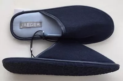 Buy Jaeger Mens Herringbone Slippers Size 6-7 Bn • 19.99£