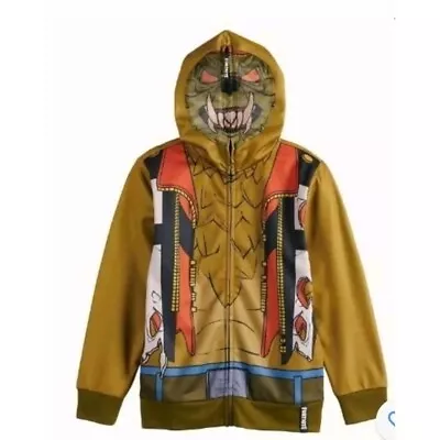 Buy FORTNITE DIRE BOD Boys Hoodie Jacket Medium Mesh Masked Full Zip Fleece Cosplay • 7.87£