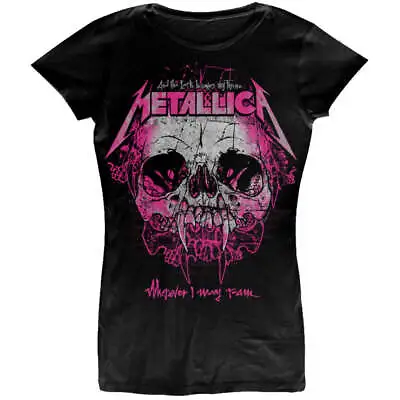 Buy Metallica Ladies T-Shirt: Wherever I May Roam OFFICIAL NEW  • 19.88£