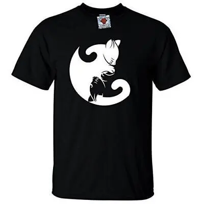 Buy Cat Yin Yang T-Shirt - Funny T Shirt Asian Fashion Animal Cute Pet Designer Cool • 12.99£