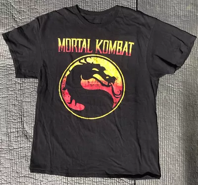 Buy Mortal Kombat Unisex Clothing T Shirt Black Graphic “Mortal Kombat” Adult Size • 16.09£