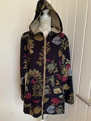 Buy Woman’s Patterned Faux Fur Lined Jacket Size 3XL • 3.99£