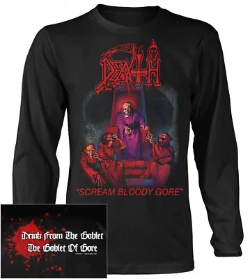 Buy Death Scream Bloody Gore Long Sleeve Shirt S-XXL Official Metal Band Merch • 31.22£