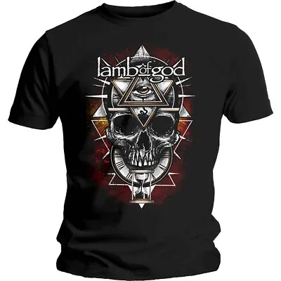 Buy Lamb Of God Skull Official Tee T-Shirt Mens • 17.13£