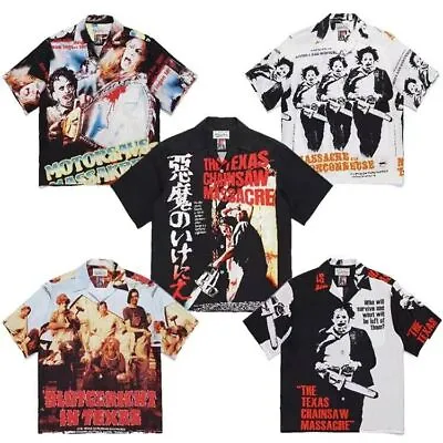 Buy Texas Chainsaw Massacre Leatherface Short WACKO Hawaiian Print Shirt T-shirt • 31.07£